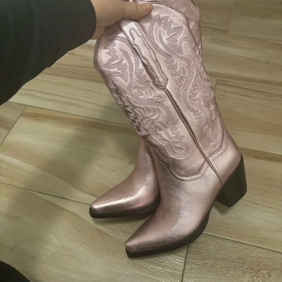 Jeffery Campbell Dagget in Pink Metallic - Picture 7 of 12